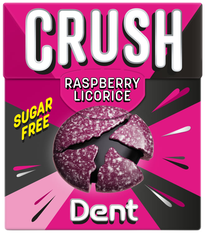 Dent Crush Raspberry Licorice 25g