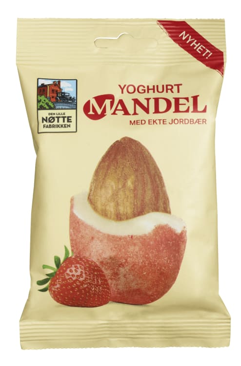 Yoghurtmandel Jordbær 80g Dln