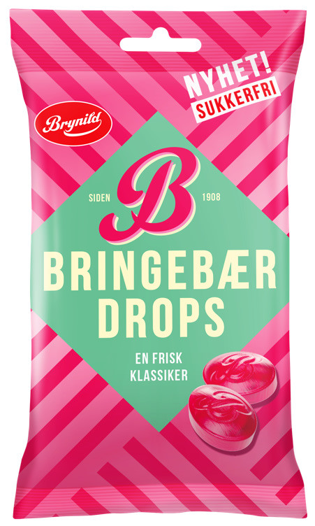 Bringebærdrops 60g Brynild