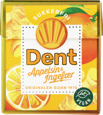 Dent Appelsin&ingefær 24g