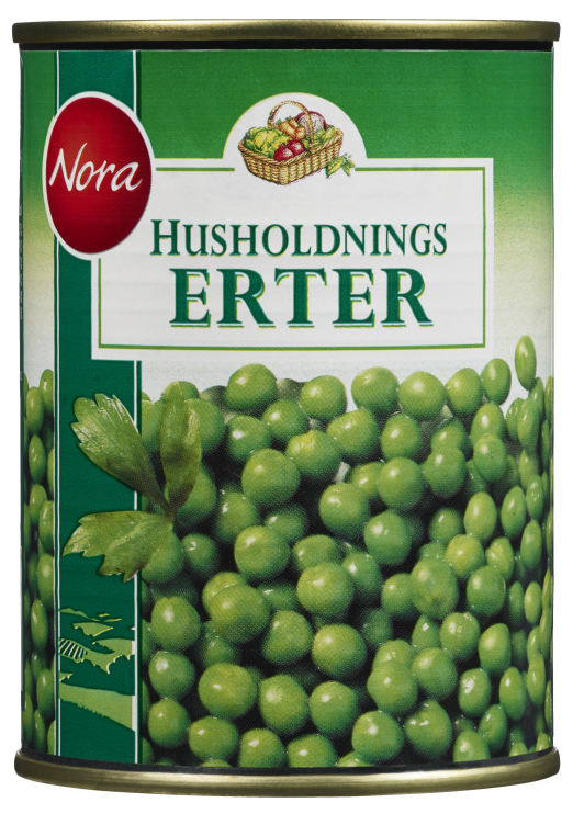 Husholdningserter 410g Nora