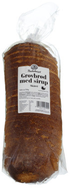 Grovbrød m/Sirup Skår 750g Bakehuset
