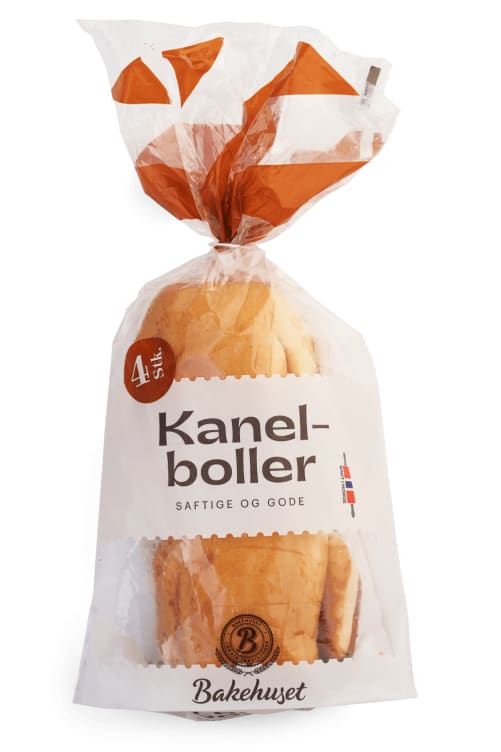 Kanelboller 4stk 340g Bakehuset