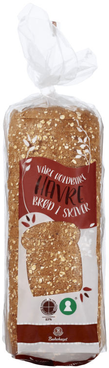 Havrebrød Holdbar Skåret 750g Bakehuset