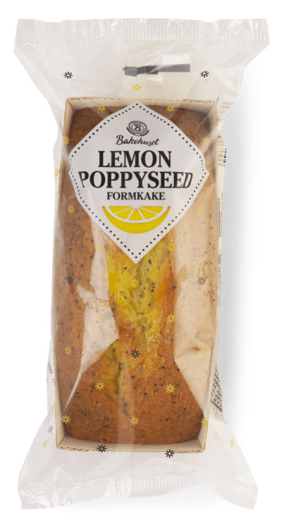 Formkake Lemon Poppyseed 270g Bakehuset