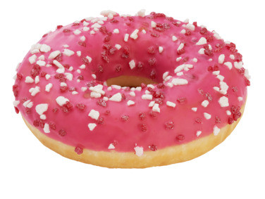 Donut m/jordbærfyll 71g