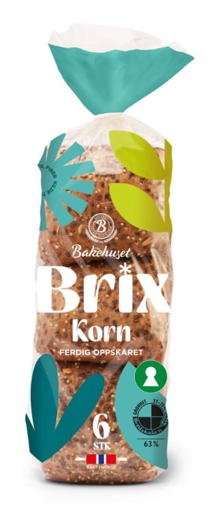 Brix Korn 6stk 420g Bakehuset