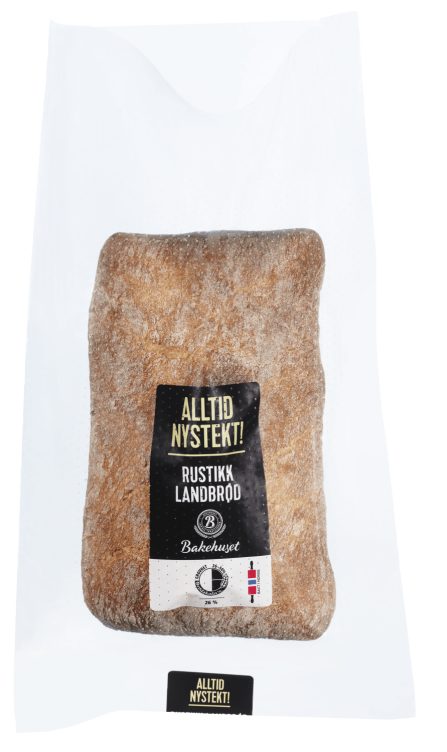 Landbrød Rustikk Butikkstekt 580g Bakehuset