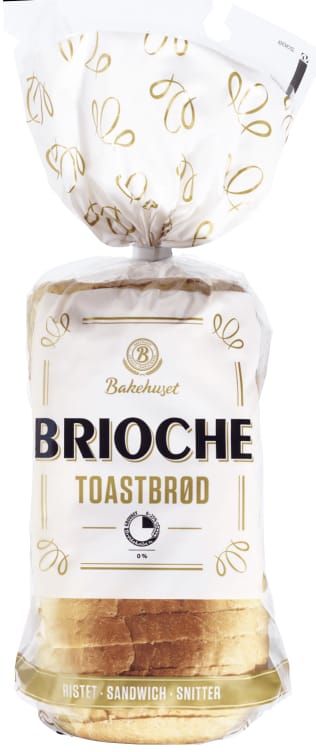 Brioche Toastbrød Skåret 600g Bakehuset