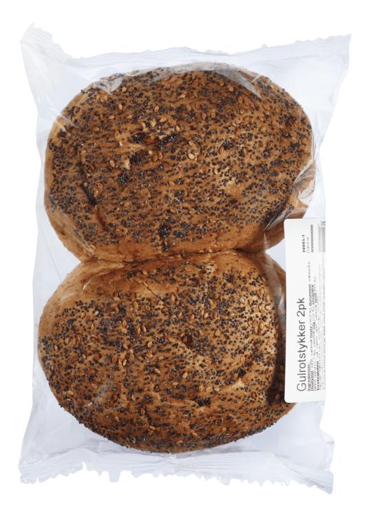 Gulrotstykker 2stk 160g Bakehuset