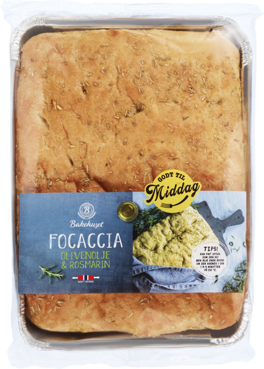 Focaccia Godt til Middag 350g Bakehuset