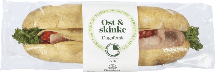 Baguette Fin Ost&Skinke 190g Bakehuset