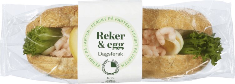 Baguette Fin m/Reker&Egg 225g Bakehuset