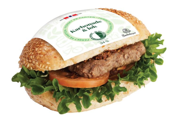 Sesamstykke m/Karbonade&Løk 240g Bakehuset