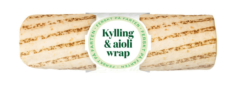 Wrap Kylling&Aioli 250g Bakehuset