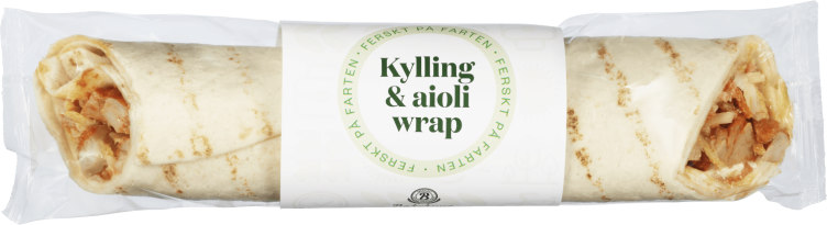 Wrap Kylling&Aioli 250g Bakehuset