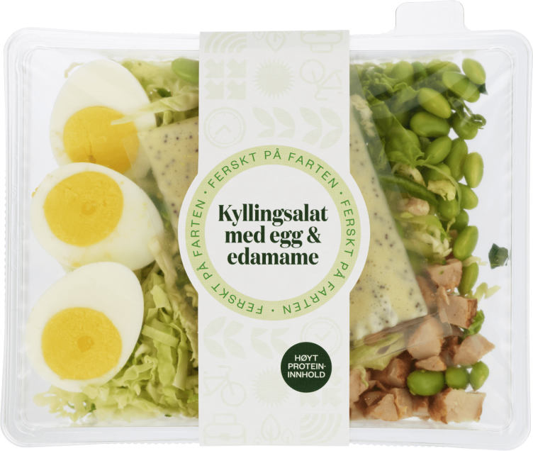Proteinsalat Egg&Edamame 275g Bakehuset