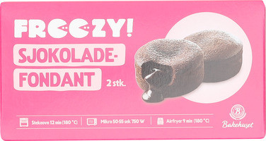 Sjokoladefondant 2pk Bakehuset