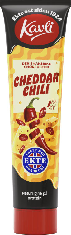 Cheddar&Chili Ost 175g Tube Kavli