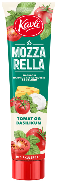 Mozzarella Tomat&Basilikum 175g Tube Kavli