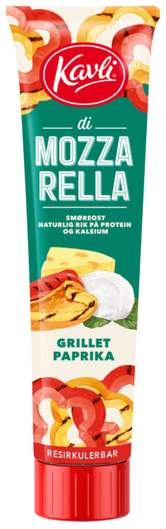 Mozzarella Grillet Paprika 175g Tube Kavli
