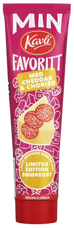 Cheddar&Chorizo Ost 175g Tube Kavli