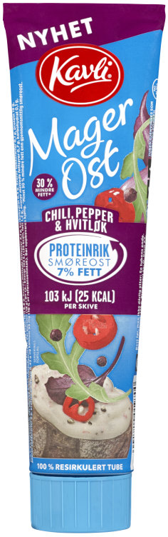 Magerost Chili Pepper&Hvitløk 175g Tube Kavli