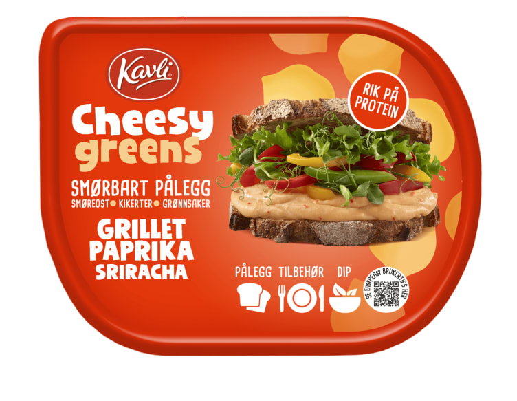 Kavli Cheesy Green Grillet Paprika&Sriracha Beg 165g