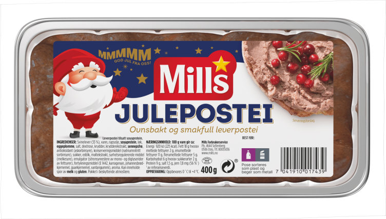 Julepostei Ovnsbakt 400g Mills