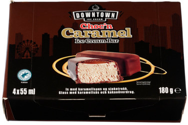 Downtown Choc'n Caramel Isbar 4 X 55 ml 180g