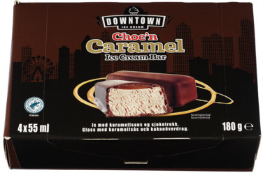 Downtown Choc'n Caramel Isbar 4 X 55 ml 180g