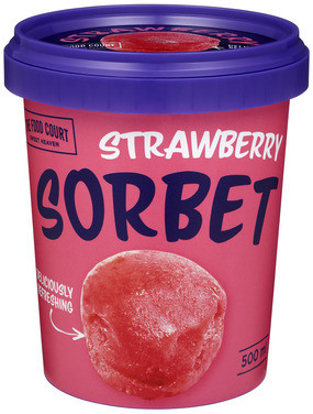 Food Court Strawberry Sorbet 500ml