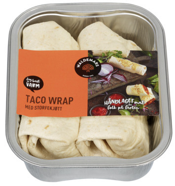 Wrap Taco m/Kjøtt 160g 2stk