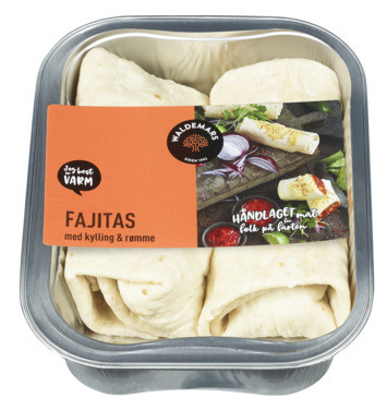 Wrap Fajita Kylling 160g X 2 stk X 4 Alu Wald