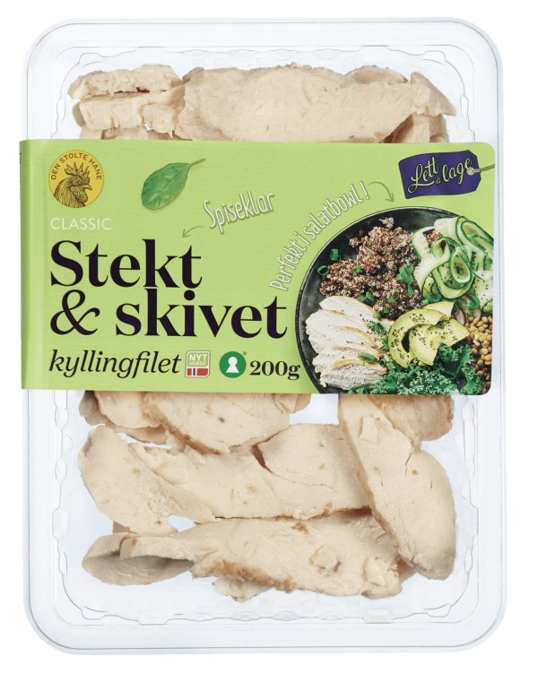 Kyllingfilet Stekt&Skivet 200g Den Stolte Hane