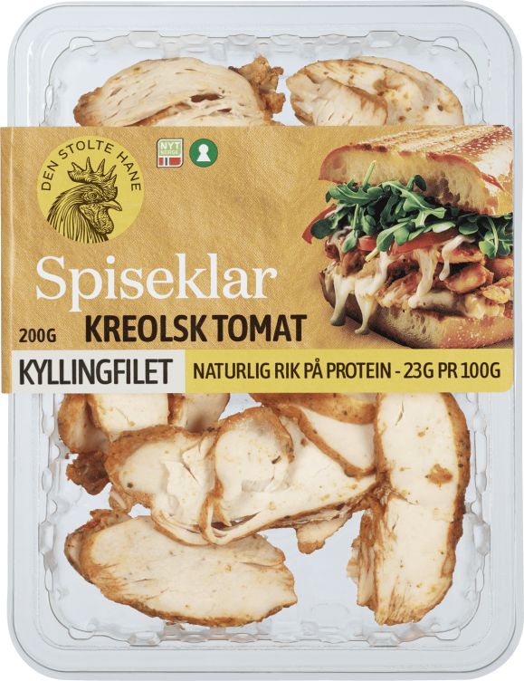 Kyllingfilet Sanwich Kreolsk Stekt 200g Dsh
