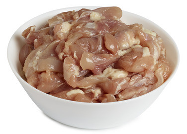 Kylling Lårkjøtt Strimlet 10mm 2.5kg Porsjonsfryst Vestfold Fugl