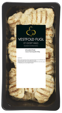 Kyllingsteak Classic Flammegrillet 900g Fryst Vestfold Fugl