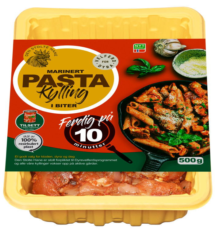 Kylling Lårkjøtt Strimlet Tomatpasta 500g