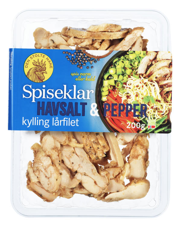 Kylling Lårfilet Spiseklar Havsalt&Pepper 200g Dsh