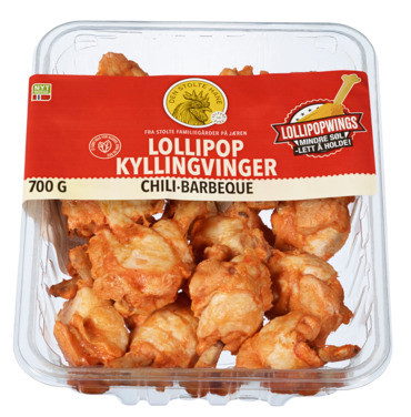 Dsh Lollipop Kyllingvinger Chili Bbq 700g