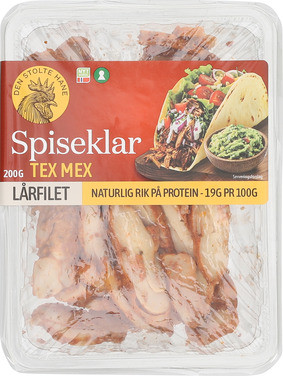 Dsh Spiseklar Lårfilet Tex-mex 200g Den Stolte Hane¤DSH