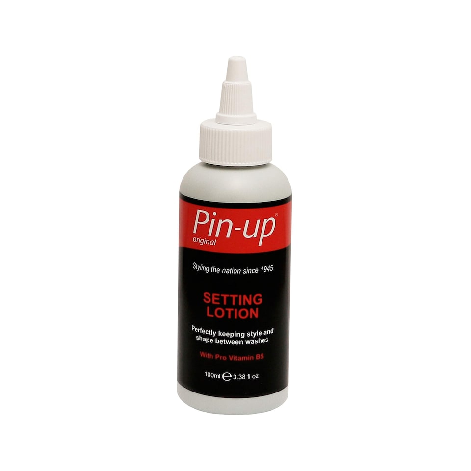 Pin-up Setting Lotion, Perm Setting Lotion for Flexible Hold and Deep Shine, Helps Hold Style and Shape Between Washes with Pro Vitamin B5, 100ml