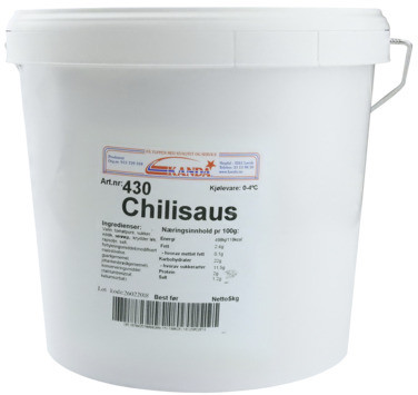 Chilisaus 5 kg