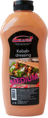 Kebabdressing Medium 900ml Kanda