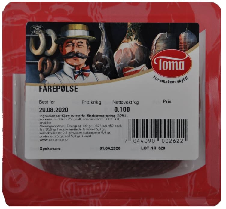 Fårepølse 100g Toma Mat