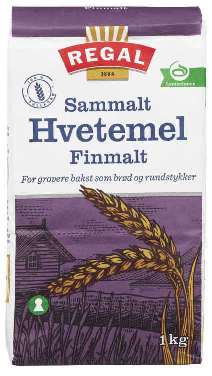 Hvetemel Sammalt Finmalt 1kg Regal