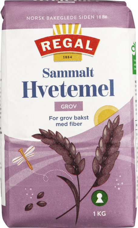 Hvetemel Sammalt Grov 1kg Regal