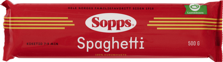 Spaghetti 500g Sopps