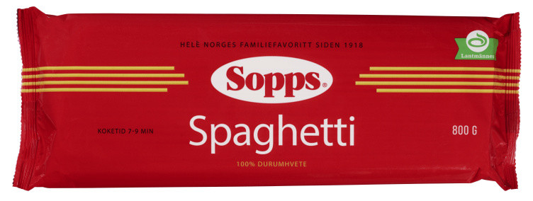 Spaghetti 800g Sopps